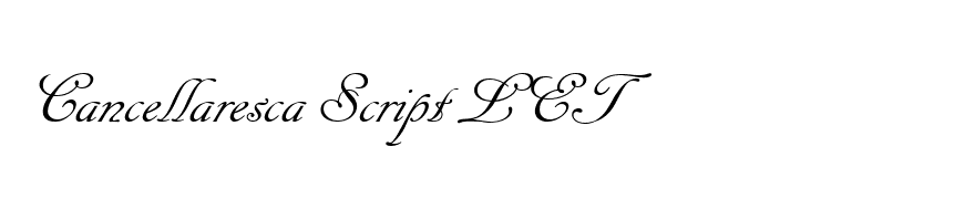 Cancellaresca Script LET