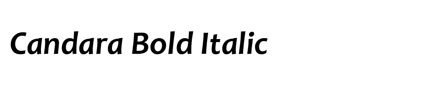 Candara Bold Italic