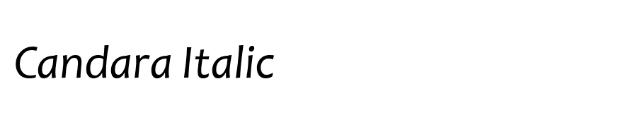 Candara Italic