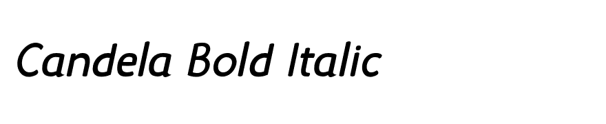 Candela Bold Italic