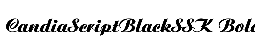 CandiaScriptBlackSSK Bold