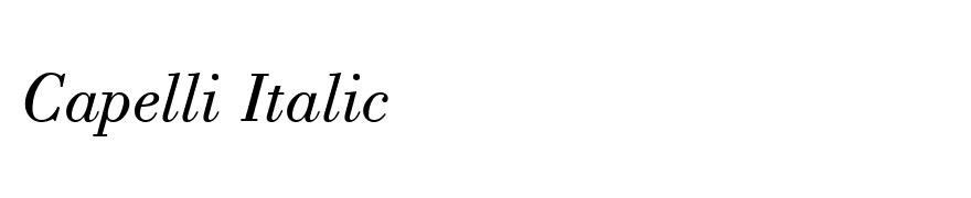Capelli Italic