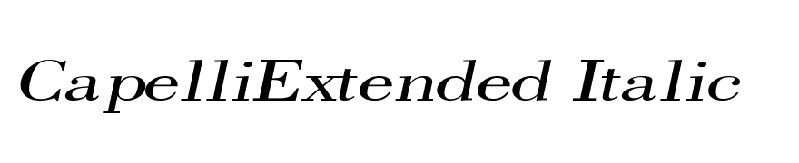 CapelliExtended Italic