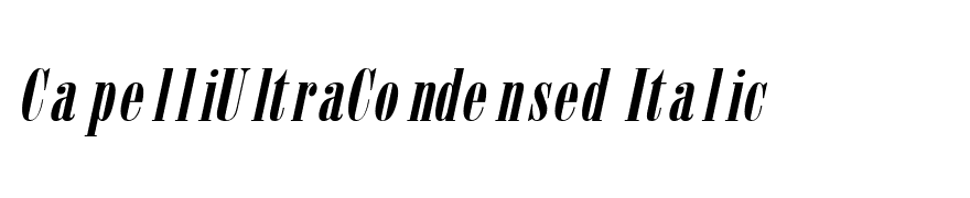 CapelliUltraCondensed Italic