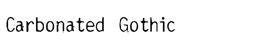 Carbonated Gothic
