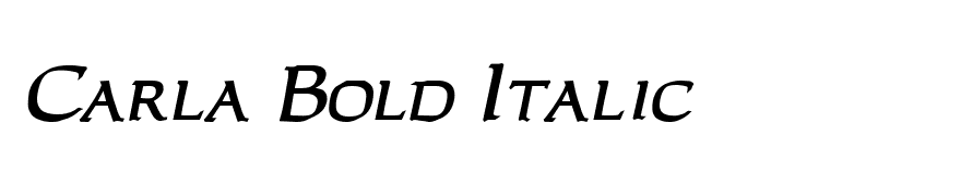 Carla Bold Italic