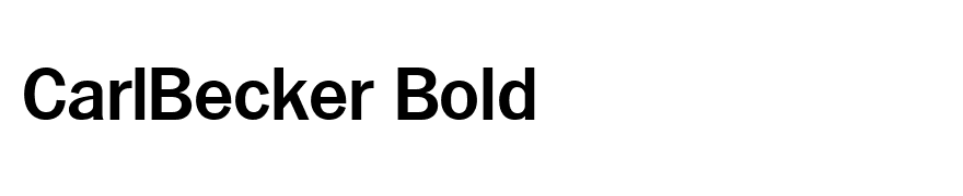 CarlBecker Bold