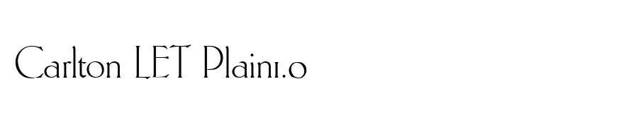 Carlton LET Plain1.0
