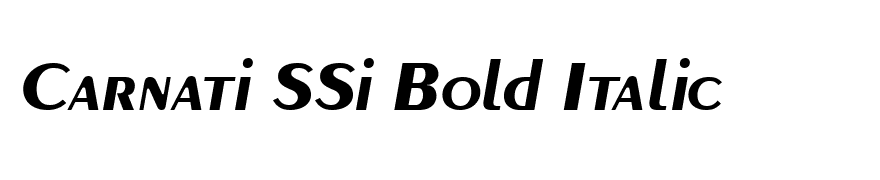 Carnati SSi Bold Italic