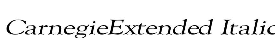 CarnegieExtended Italic