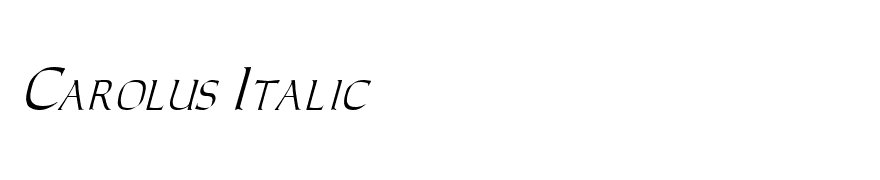 Carolus Italic