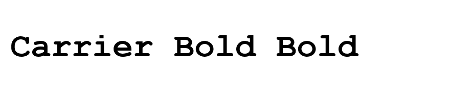 Carrier Bold Bold