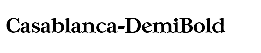 Casablanca-DemiBold
