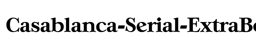 Casablanca-Serial-ExtraBold-Regular