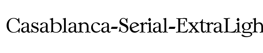Casablanca-Serial-ExtraLight-Regular
