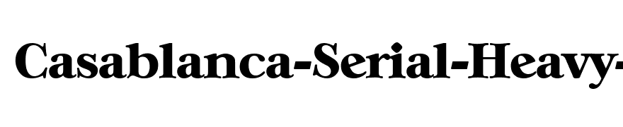 Casablanca-Serial-Heavy-Regular