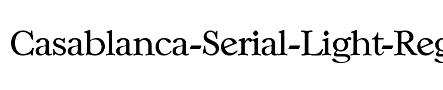 Casablanca-Serial-Light-Regular