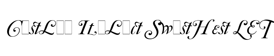 Caslon Italic Swashes LET Plain1.0