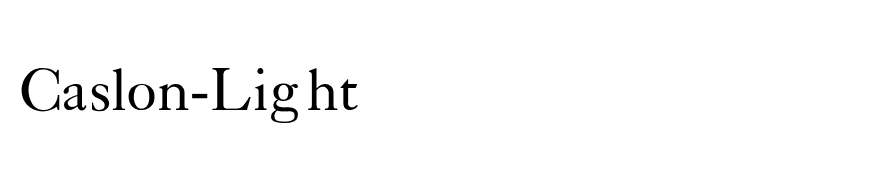 Caslon-Light
