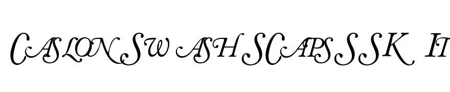 CaslonSwashSCapsSSK Italic