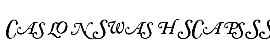 CaslonSwashSCapsSSK SemiBoldItalic