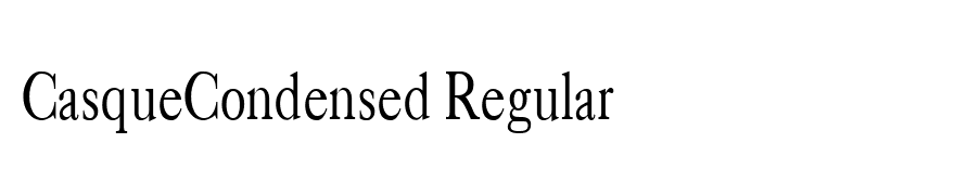 CasqueCondensed Regular