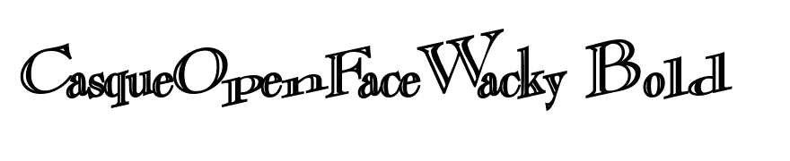 CasqueOpenFaceWacky Bold