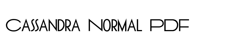 Cassandra Normal PDF