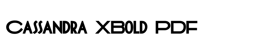 Cassandra XBold PDF