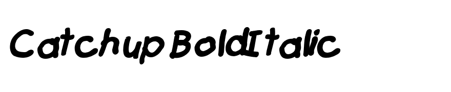 Catchup BoldItalic