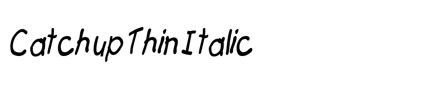 Catchup Thin Italic