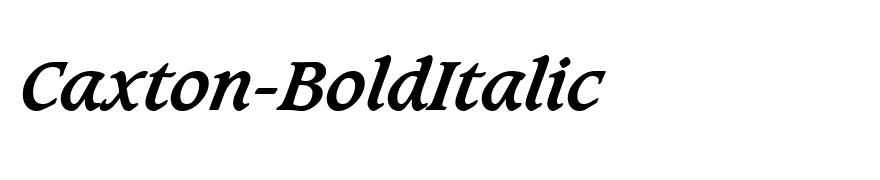 Caxton-BoldItalic