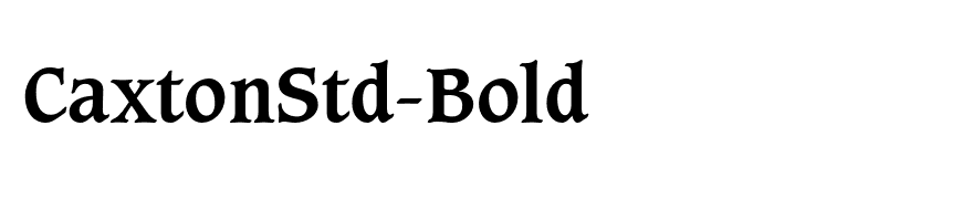 CaxtonStd-Bold