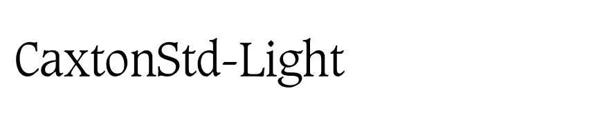CaxtonStd-Light