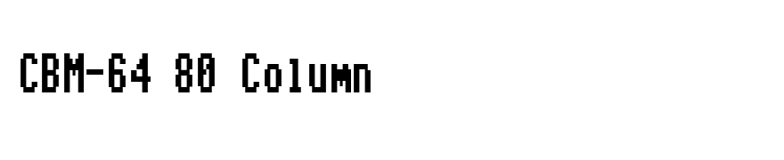 CBM-64 80 Column