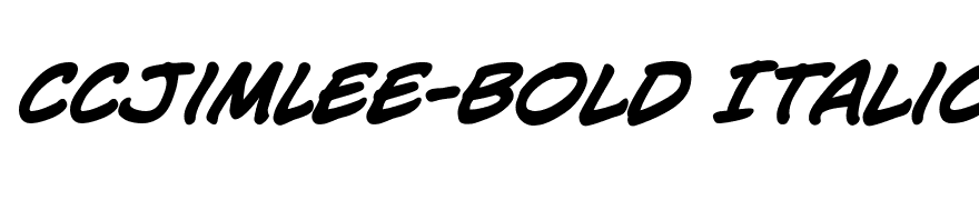 CCJimLee-Bold Italic