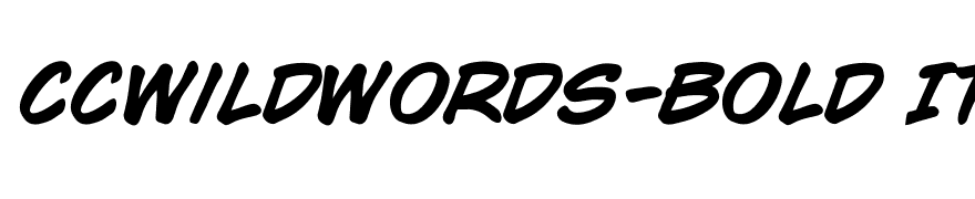 CCWildWords-Bold Italic