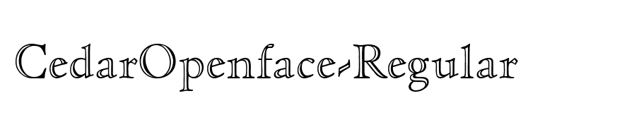 CedarOpenface-Regular