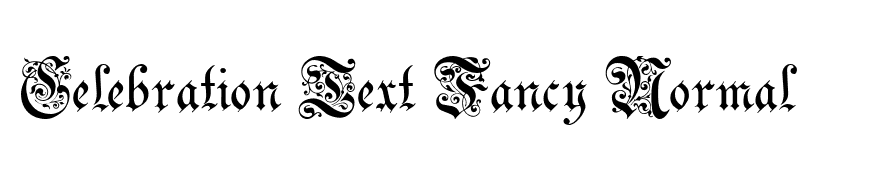 Celebration Text Fancy Normal