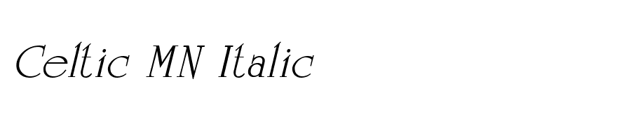 Celtic MN Italic