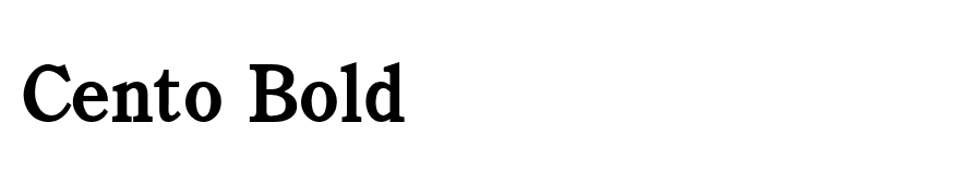 Cento Bold