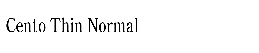 Cento Thin Normal