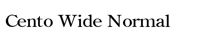 Cento Wide Normal
