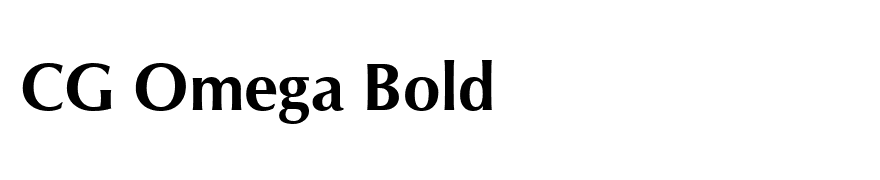 CG Omega Bold
