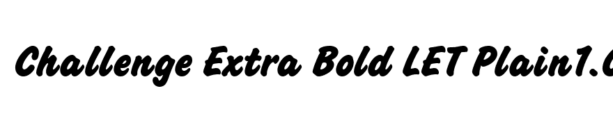 Challenge Extra Bold LET Plain1.0