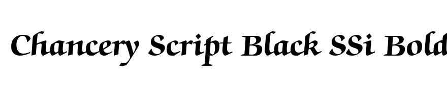 Chancery Script Black SSi Bold