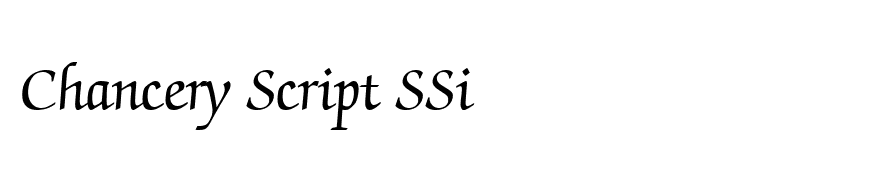 Chancery Script SSi