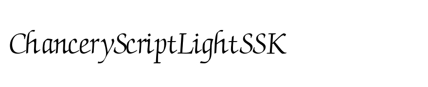 ChanceryScriptLightSSK
