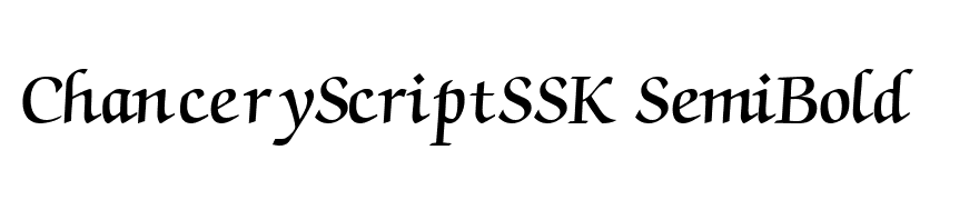 ChanceryScriptSSK SemiBold