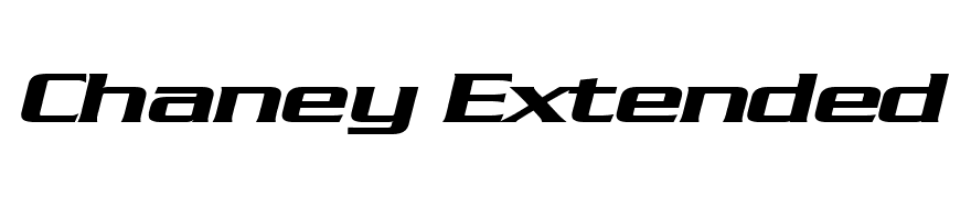 Chaney Extended BoldItalic